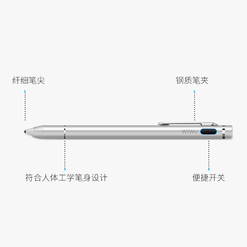 Original WIWU Premium K833 Universal Capacitive Stylus Touch Pen