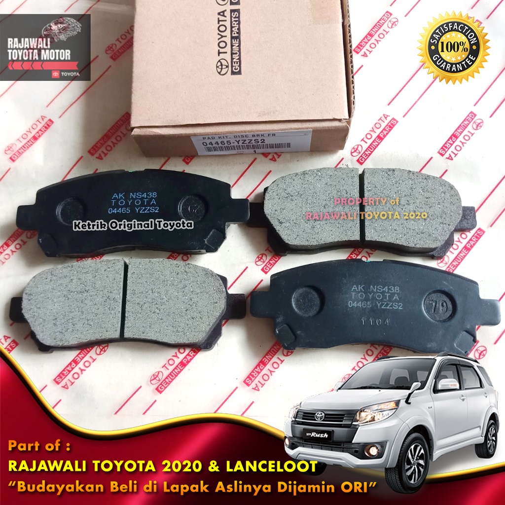 NEW Kampas Rem Depan Rush, Terios, All New Avanza & Great Xenia Brake Pad Original Genuine Toyota