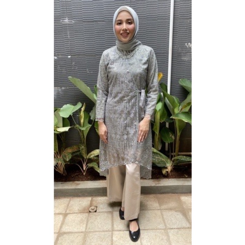 Kebaya tunik sage green