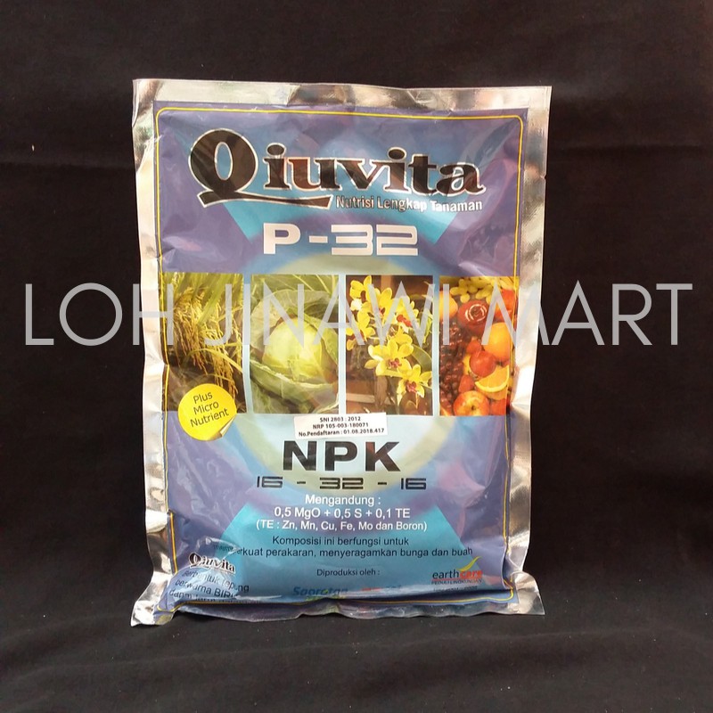 Pupuk NPK 16.32.16 QIuvita Biru 500 g