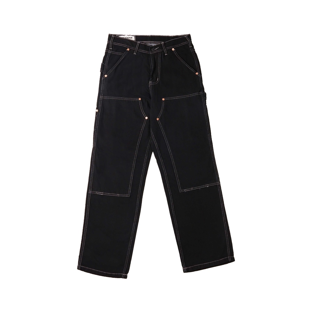 Augoose Double Knee Pants Black