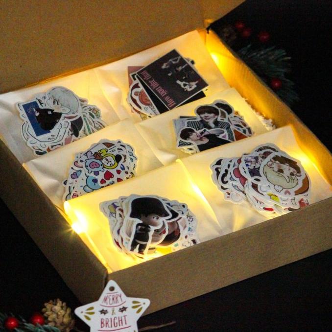 

AV538 240 PCS 480 PCS STICKER GIFT BOX HADIAH ULANG TAHUN NATAL SI BOX DSFD2215645