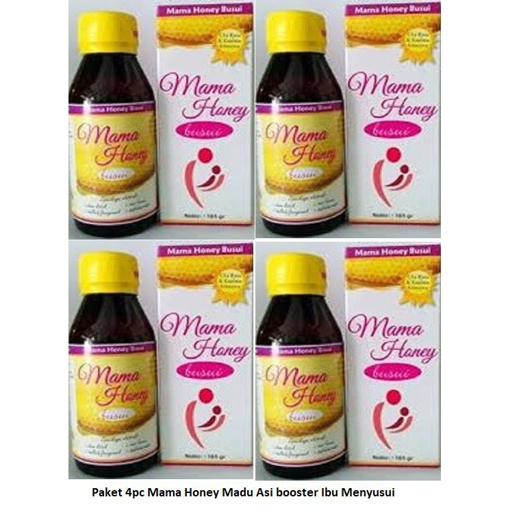 Paket Mama Honey isi 4pcs - Madu Ibu Menyusui - Madu Pelancar Asi - 4pc