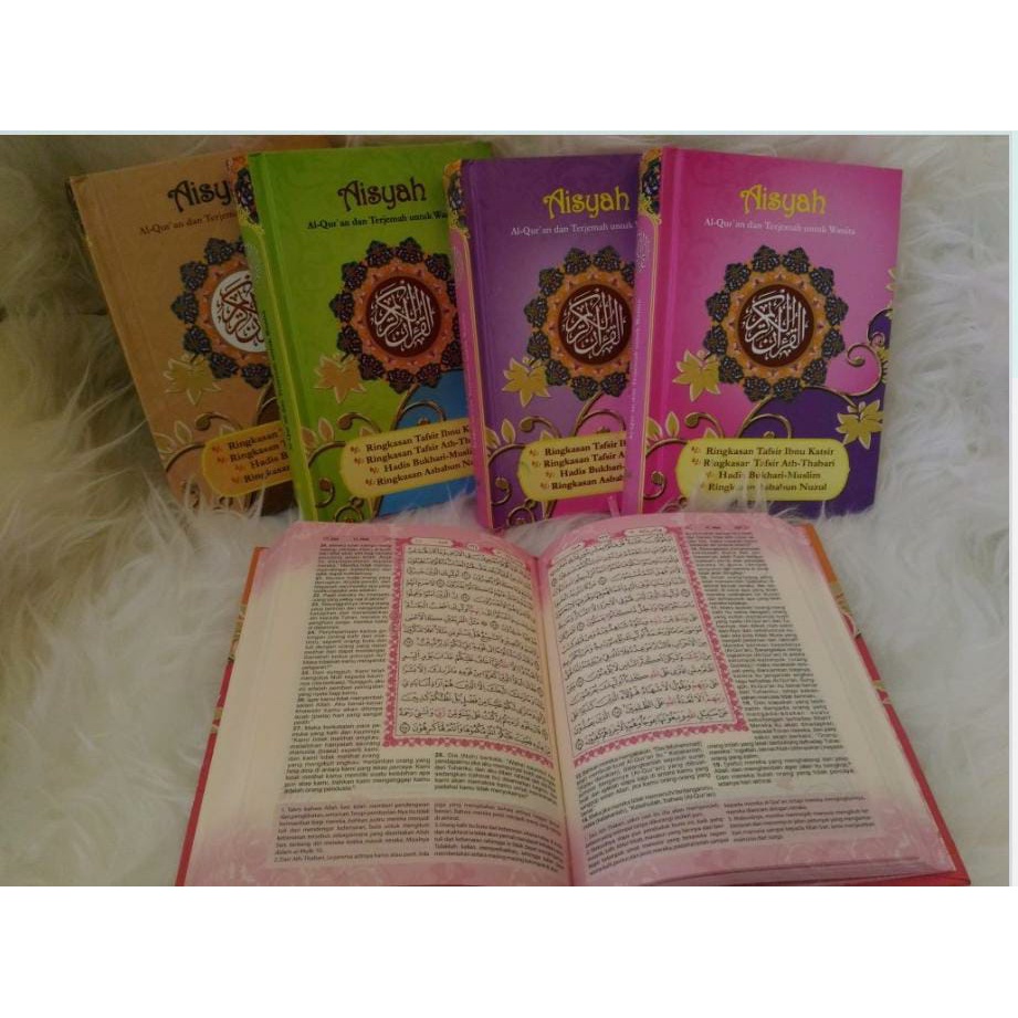 AlQuran Muslimah Mushaf Aisyah Terjemah Indonesia Ukuran Kecil A6