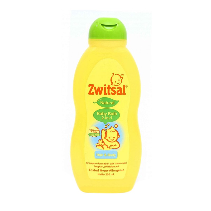 Zwitsal Natural Baby Bath 2in1 Hair and Body 200ml