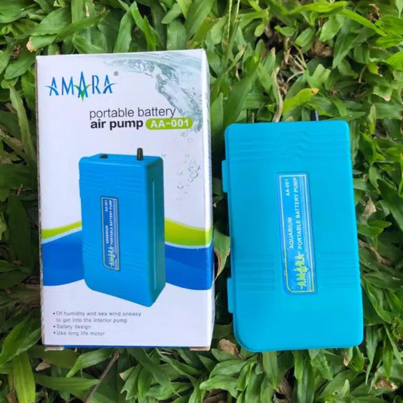 AMARA AA 001 AA001 Mesin Pompa Aerator Airpump Batere baterai Aquarium Aquascape