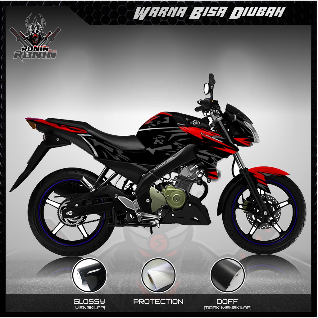 Sticker Decal Vixion Lighting Motif Crash Red
