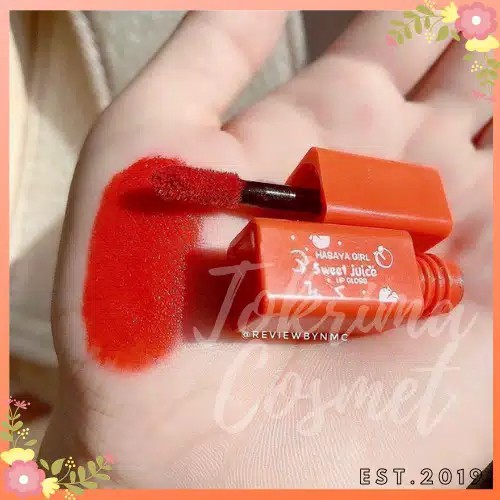 cod Hasaya Girl Set 3in1 Foundation + Lipgloss + Lipbalm Peach | Strawberry