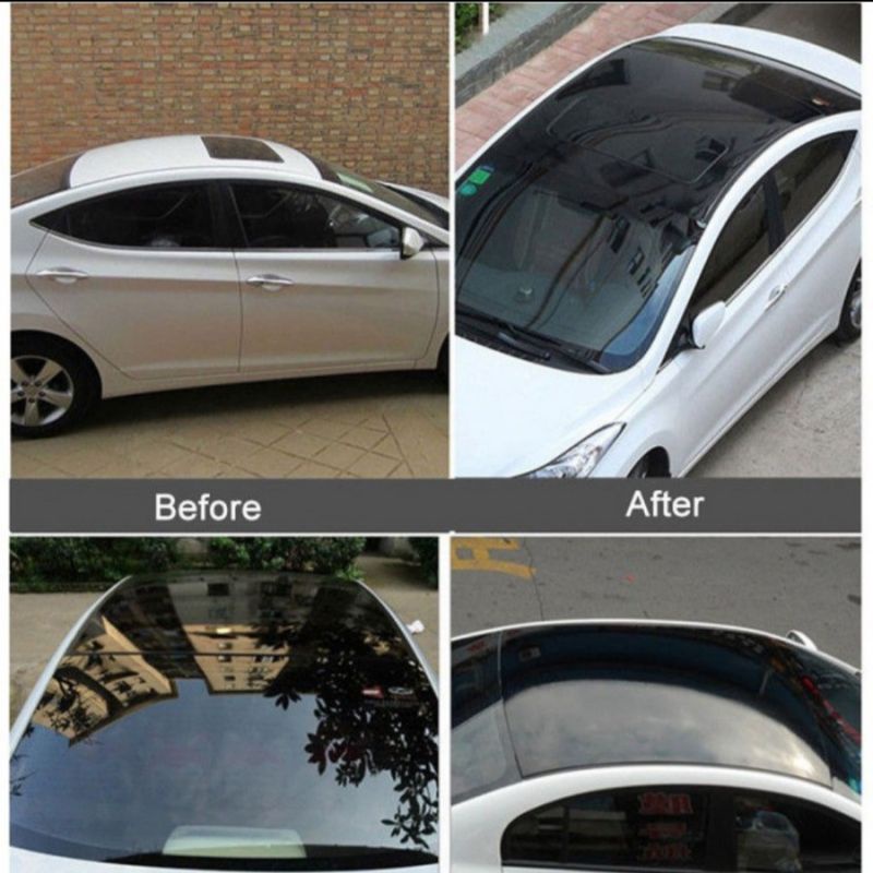 Sticker panoramic car sunroof black super glossy, imitation sunroof decorative