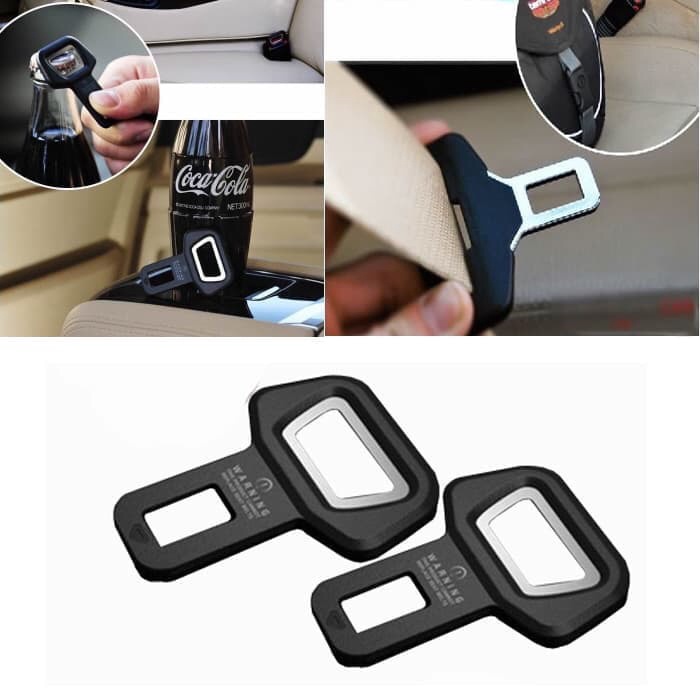 Seat belt buckle alarm buzzer stopper /  pembuka botol minuman I032.