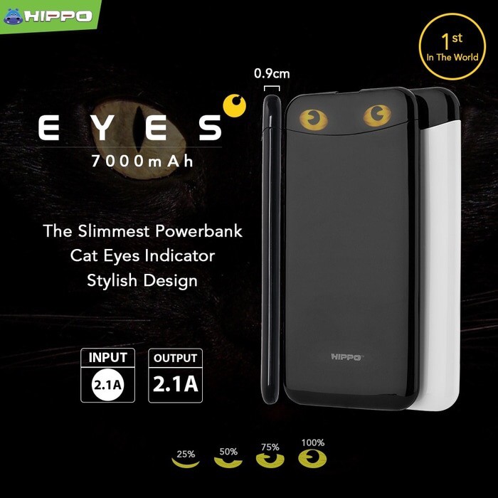 Diskon Hippo Powerbank Eyes 7000 Mah Original