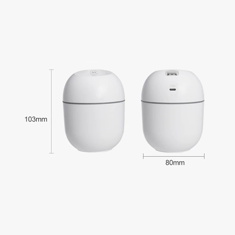 HUMI Mini Air Humidifier Aromatherapy Oil Diffuser LED Light 220ml