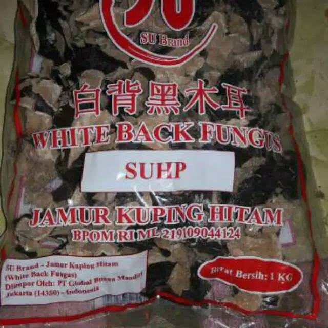 

Jamur hitam Putih 1kilo