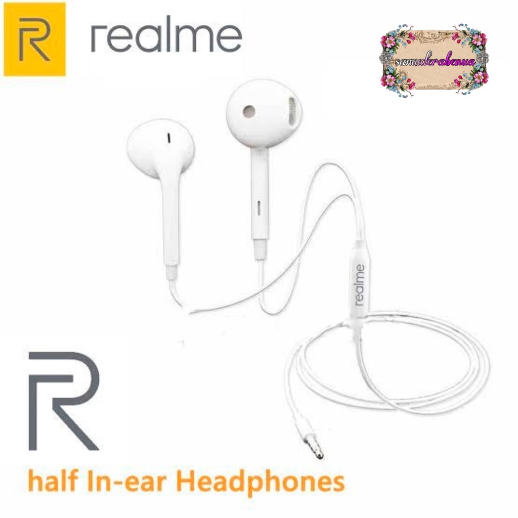 R15 Headset headsfree earphone Hf ORIGINAL REALME 2 3 5 6 7 pro C1 c2 c3 c11 c15 c12 c17 c20 C21y JACK 3.5MM SB2934