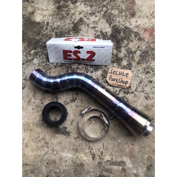 Velocity Stack Nmax hard chrome warna biru Original ES2