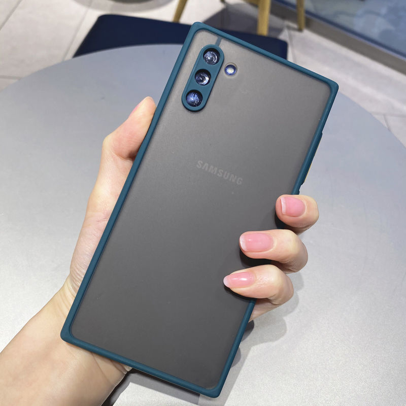 Hard Case Pelindung Lensa Kamera Warna Permen Untuk Samsung Galaxy Note 10 Plus 9 8 S10 S9 S8 Plus