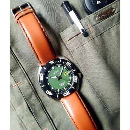 [ PROMO ] Jam Tangan Pria Alba Quartz AG8H49 AG8H49X1 Original Bergaransi Resmi Leather Strap Garans