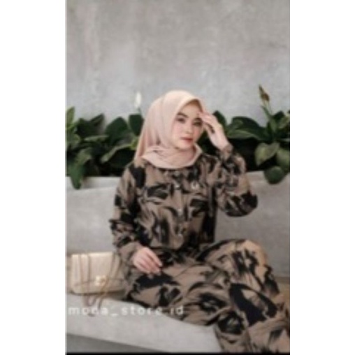 kemeja wanita//gamis panjang rayon premium//setelan rayon premium