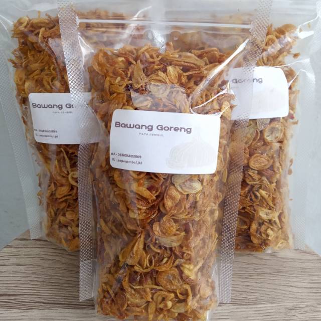 

Bawang Goreng Renyah. bawang Goreng Gurih. Bawang goreng 125gr