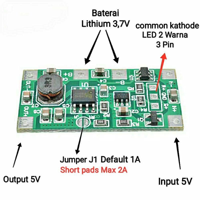 Modul Kit DIY Mini UPS DC Backup Power Supply Input 5V Output 5V 1A