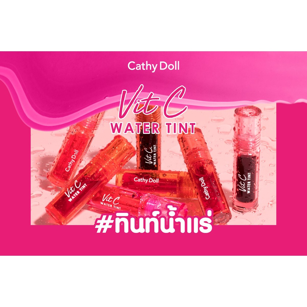 [ NEW ] CATHY DOLL Vit C Water Tint | WIN METAWIN |Lip Tint | Lipstik Win Metawin Original Thailand