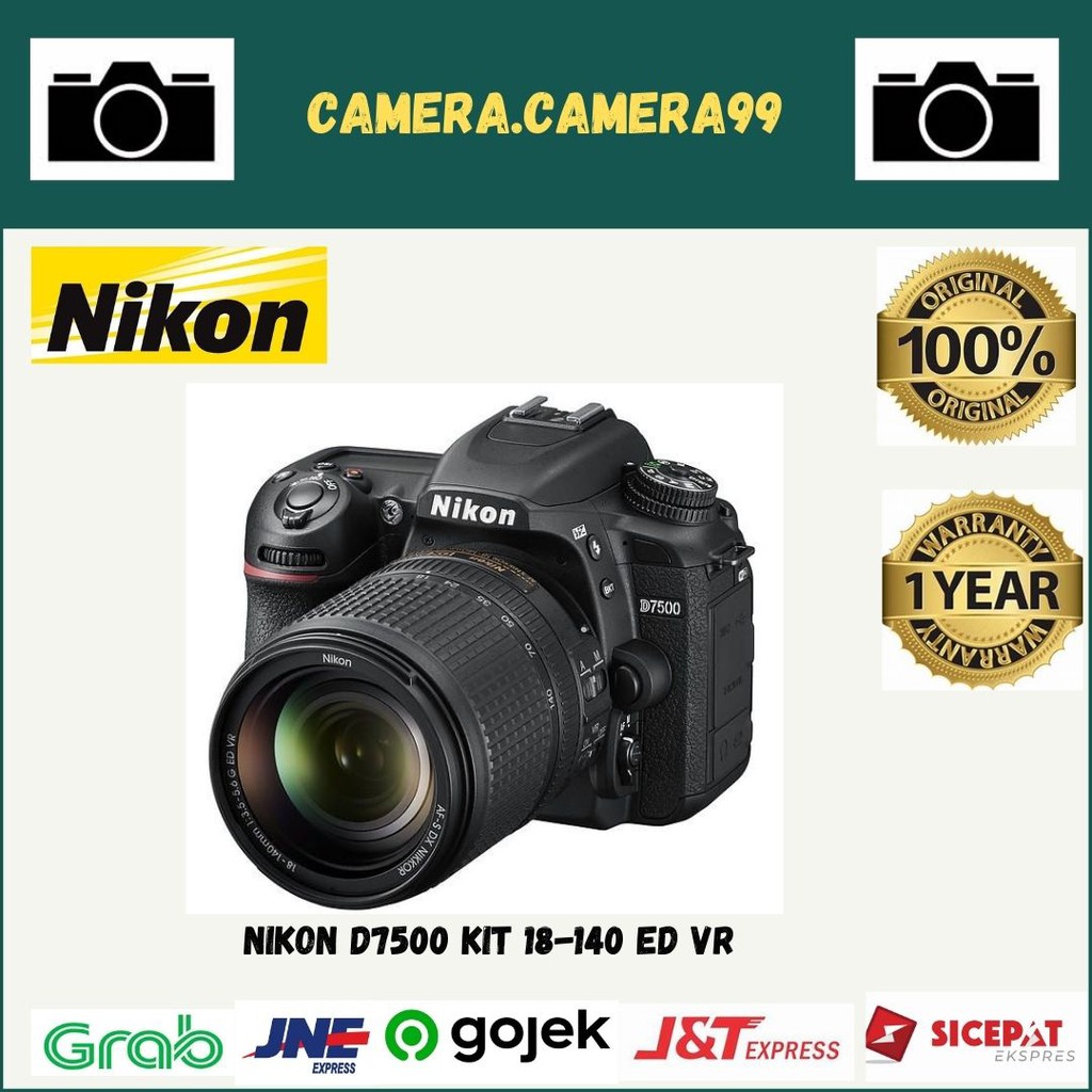 NIKON D7500 KIT AFS DX 18-140MM ED VR / NIKON D7500 KIT 18-140 / NIKON D7500