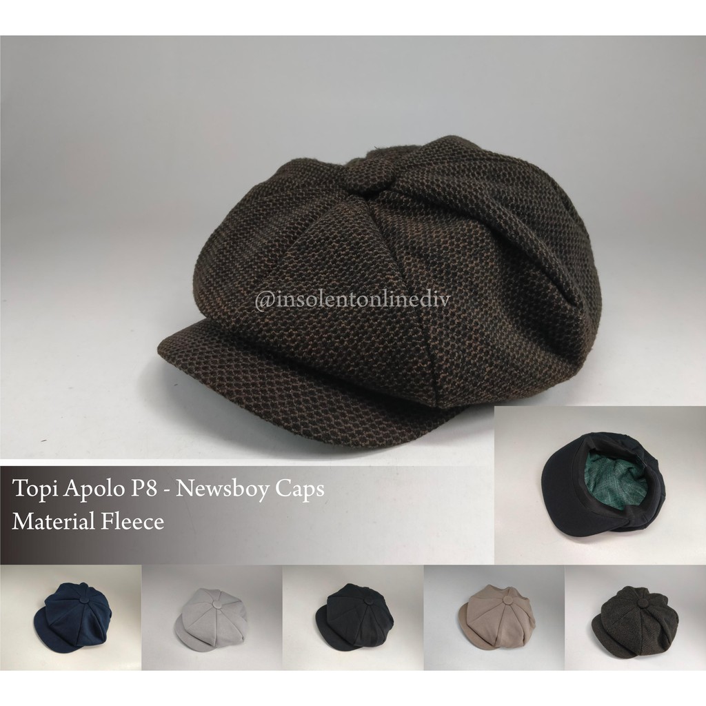 Insolent - TOPI APOLO P8 NEWSBOY CAPS TOPI PELUKIS TOPI SENIMAN TOPI KLASIK