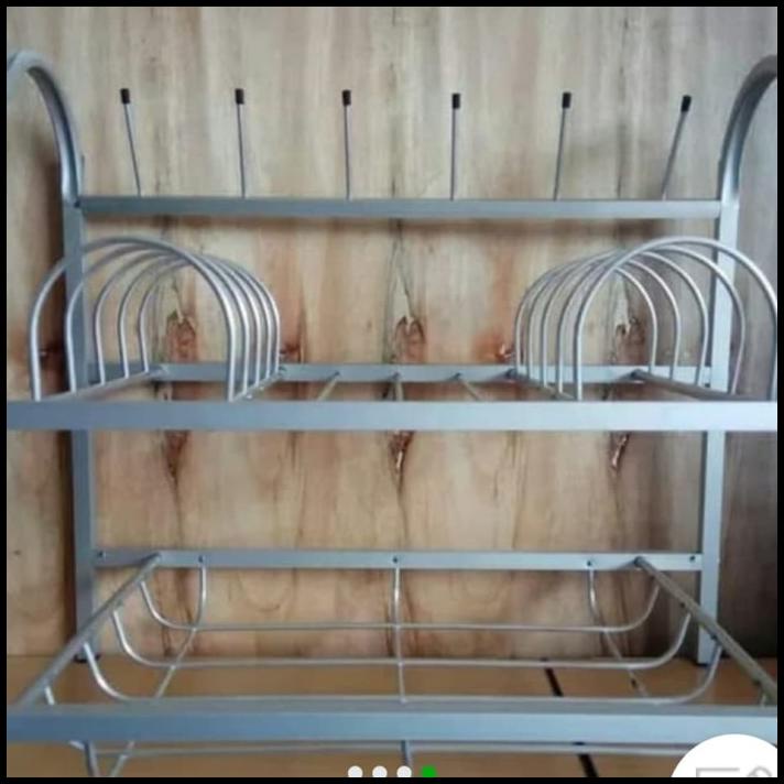 Rak Piring Gantung Aluminium Promo