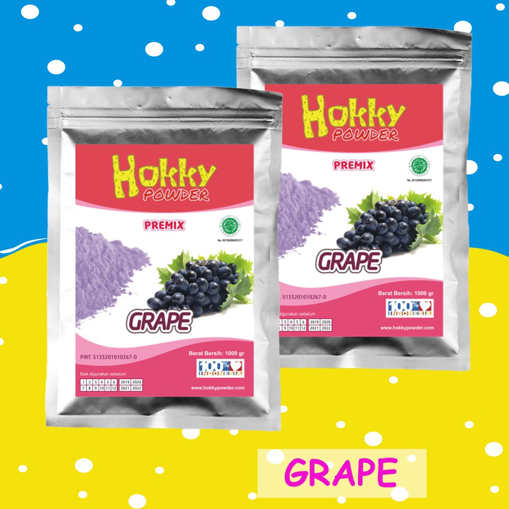 

BUBUK MINUMAN ANGGUR 1Kg /BUBUK GRAPE 1Kg / GRAPE POWDER 1Kg / ANGGUR POWDER / BUBUK ANGGUR