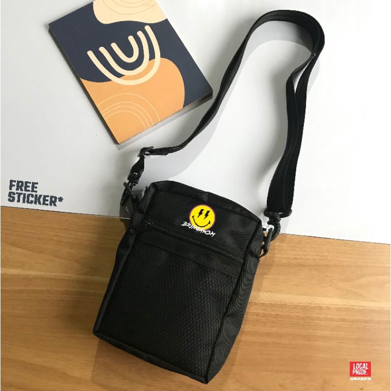 SLINGBAG SMILE 1 BRINGAWSM | TAS DISTRO | TAS SELEMPANG | TAS BAHU | BISA COD