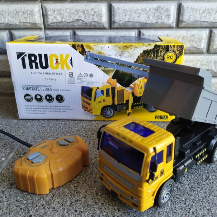 RC. Dump Truck Remote Control-Mainan dump truk remot kontrol