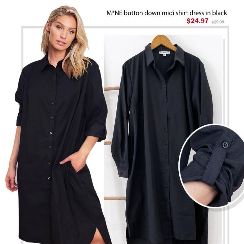 Mine button down shirt dress