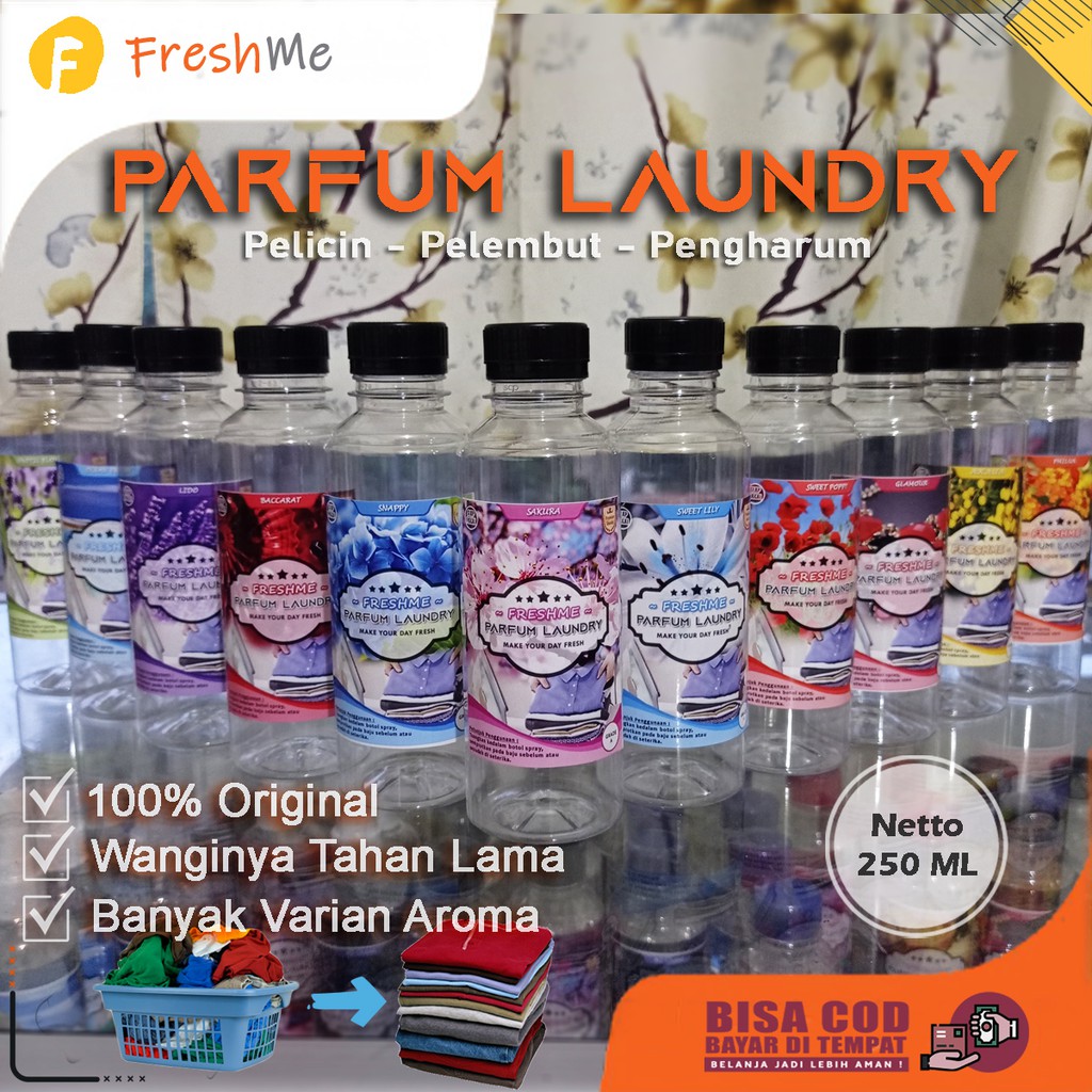 [COD] Parfum laundry sakura, snappy, exotic - pengharum pakaian siap pakai termurah