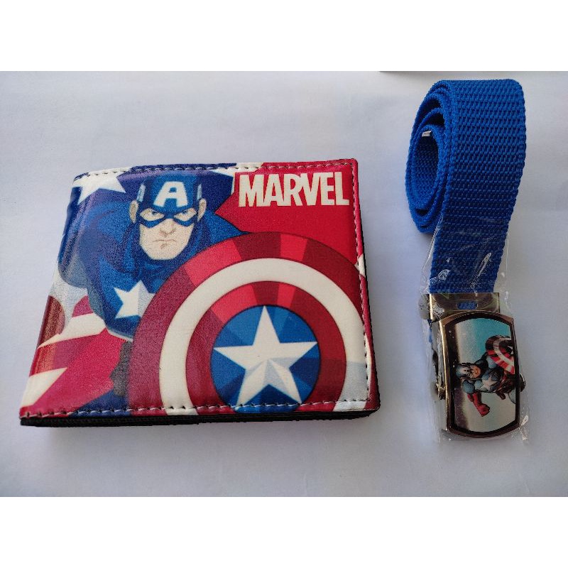 Beli 1 Gratis 1 Dompet Anak Karakter Captain Amerika Dan Gesper Anak Kapten America