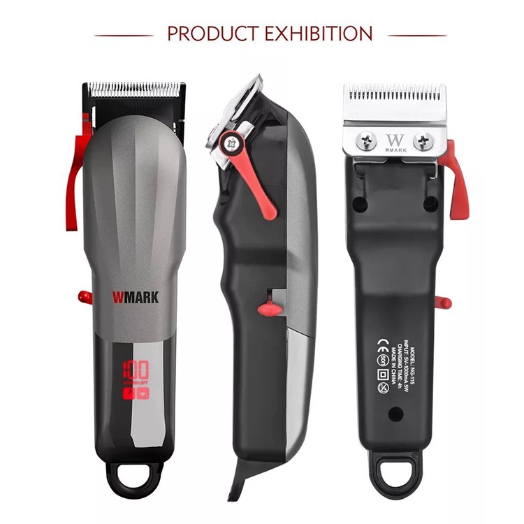 WMARK NG-115 - Professional Electric Hair Clipper Trimmer - Alat Cukur Elektrik Profesional Terbaru dari WMARK
