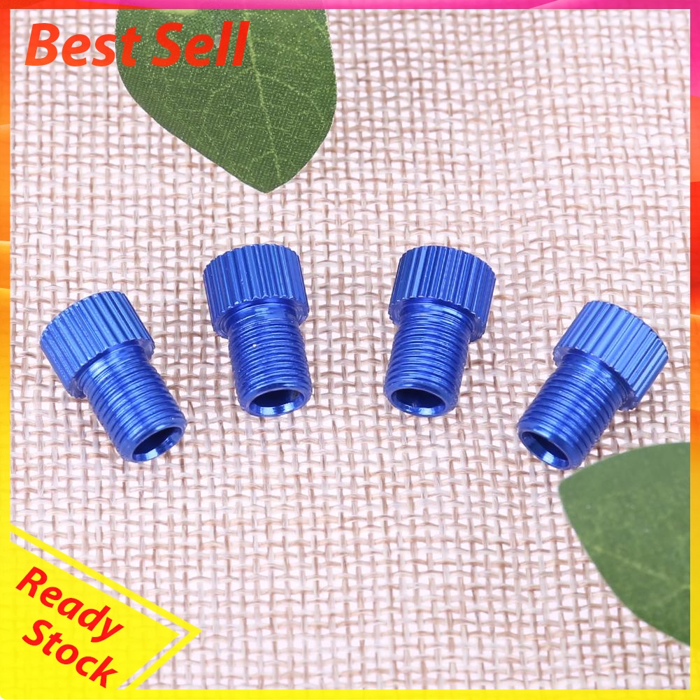 4pcs Presta to Shrader Bicycle Road Bike Valve Adapters Converters