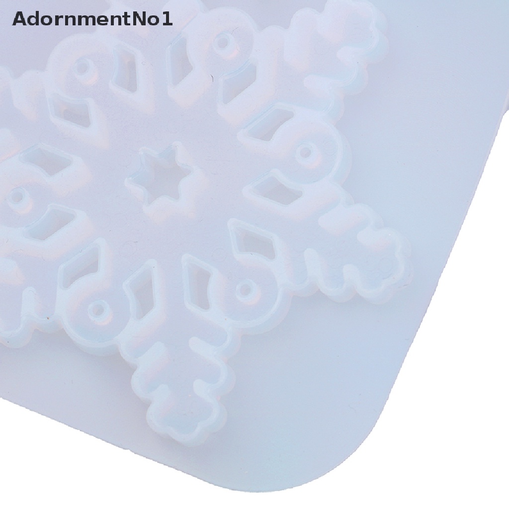 (AdornmentNo1) Cetakan Resin Bentuk Snowflake Bahan Silikon Untuk Membuat Perhiasan Handmade