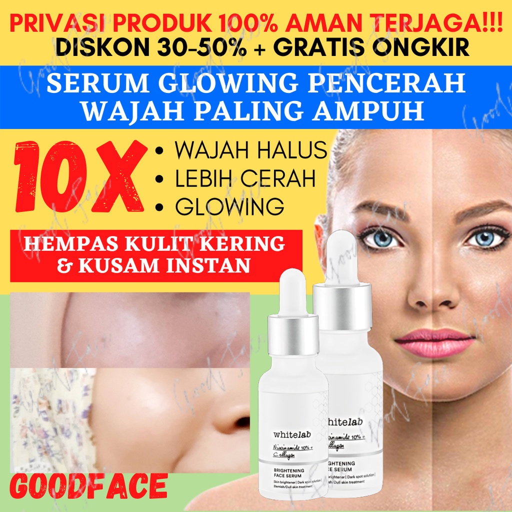 Serum Penghilang Kerutan Wajah Whitelab C-Dose+ Brightening Serum Perawatan Wajah