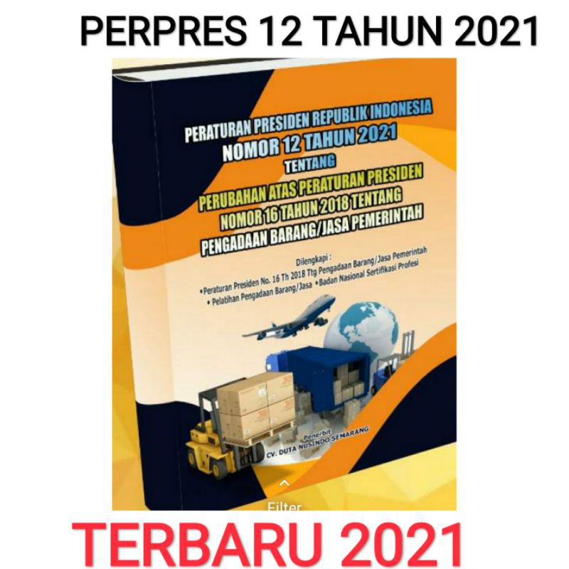 Buku Pengadaan Barang Dan Jasa Perubahan Peraturan Presiden Ri Perpres No 16 Tahun 2018 Shopee Indonesia
