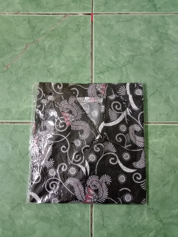 022 Zahira Batik Hrb026 Kenongo Hem Kemeja Batik Pria Lengan Pendek  Katun Primis Halus M L Xl,,