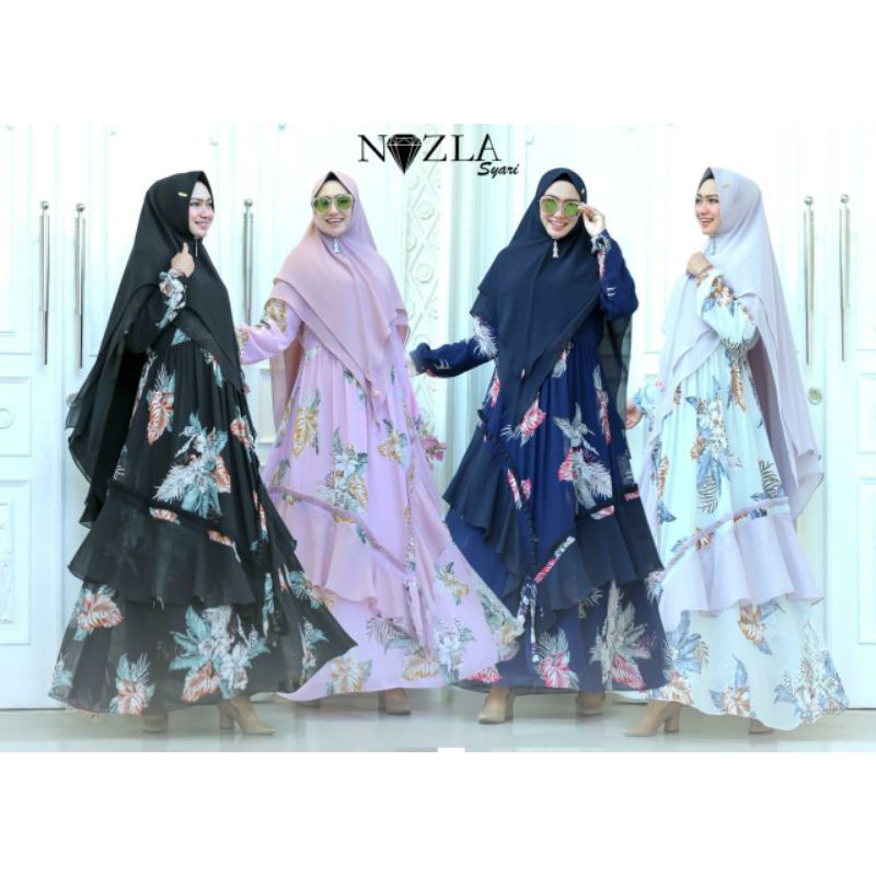 GAMIS MOTIF SET SYARI - ASYIFA BY NAZLA