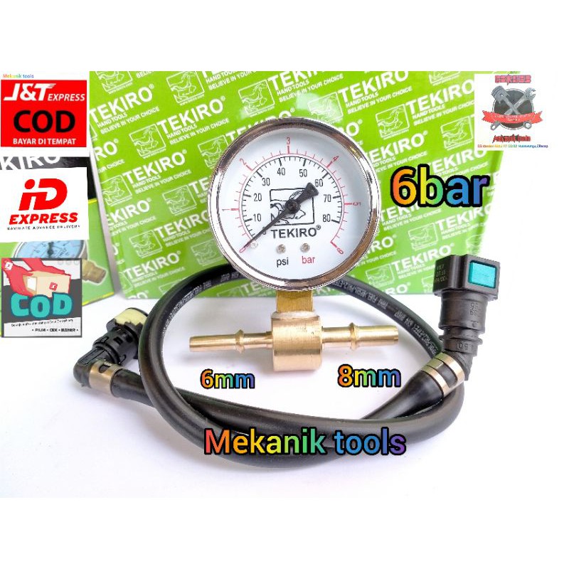 Fuelpump Tester Pressure Gauge Alat tekanan pompa bahan bakar