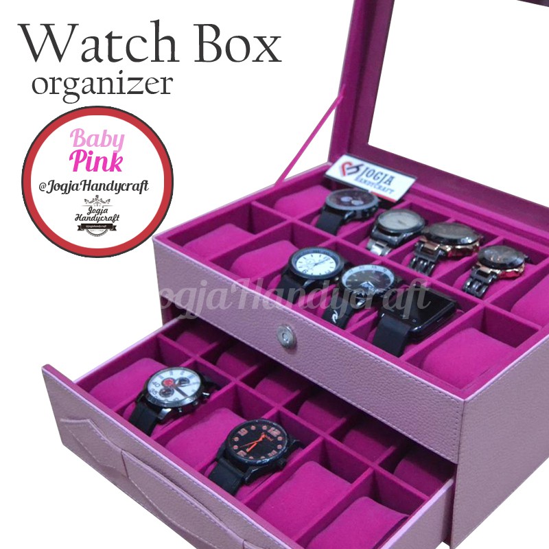 PROMO - KOTAK JAM TANGAN ISI 24 ALL COLOR / TEMPAT JAM / WATCH BOX