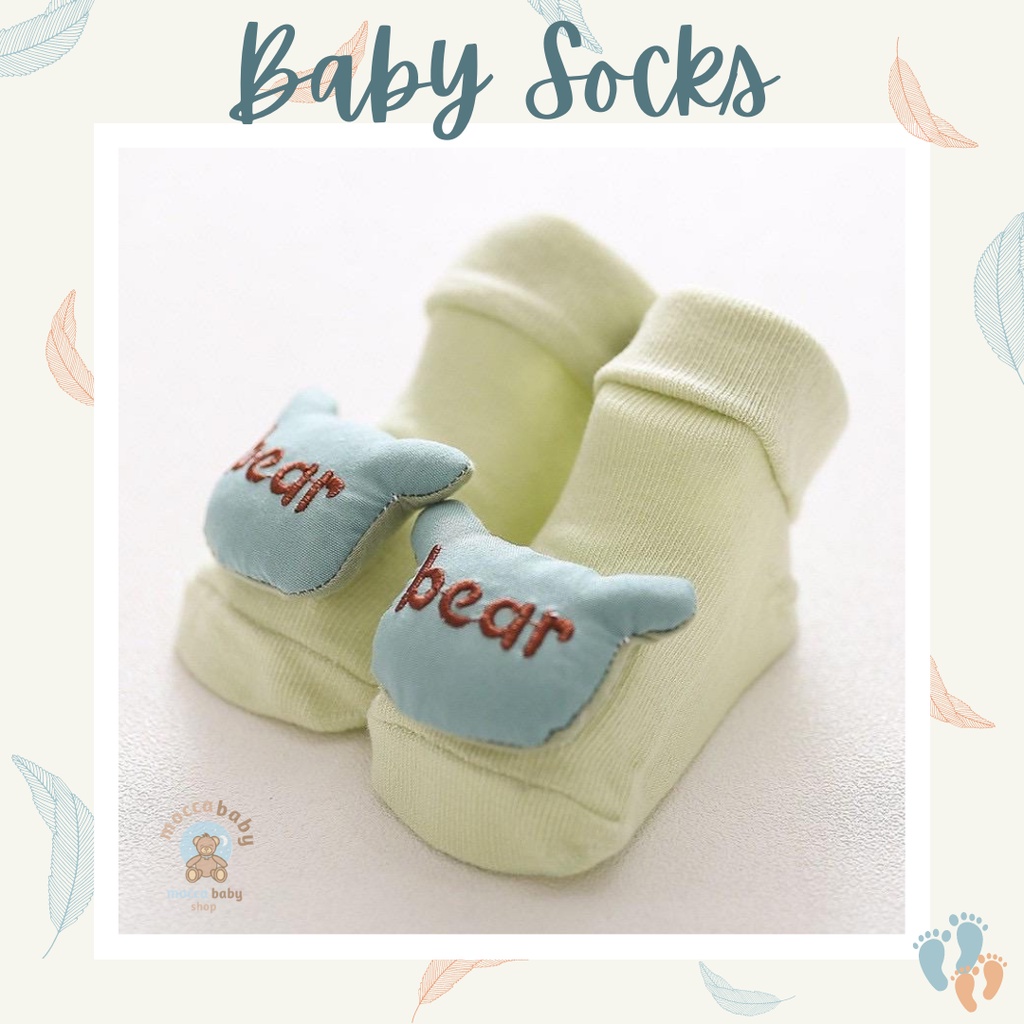 MBBS Kaos Kaki Anak Bayi Balita Lucu 3D Timbul / Baby Cute Socks / WOODLAND 02