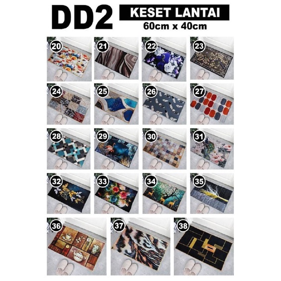 [TM5] LUXURYTREASURE - DD-2 - Keset Lantai Anti Slip - Keset Lantai Kamar - Keset