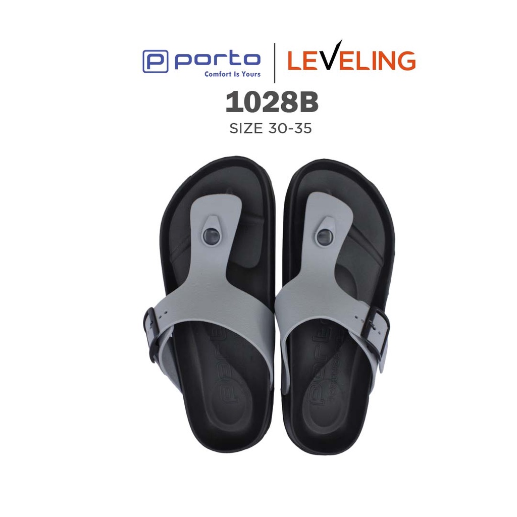 1028B - Porto Leveling Sandal Jepit Karet Harian Anak Laki-Laki Nyaman Anti Licin Awet