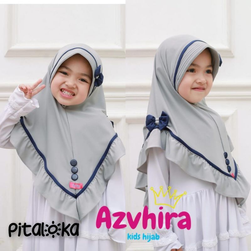 Jilbab Anak PITALOKA By Azvhira Kids Hijab Anak Ori Jersey Kerudung Instan Pita Ory