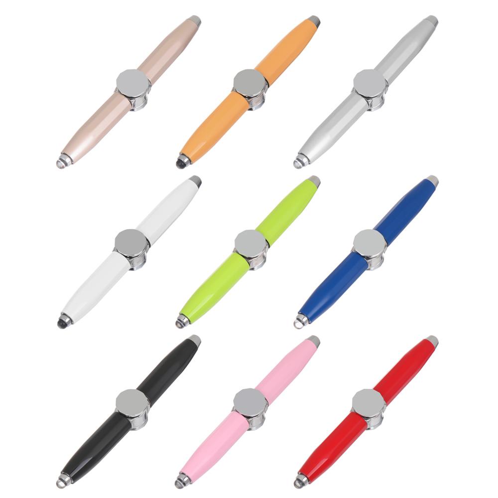 Pen Fidget Spinner Nanas Kreatif Berputar Gyroscope LED