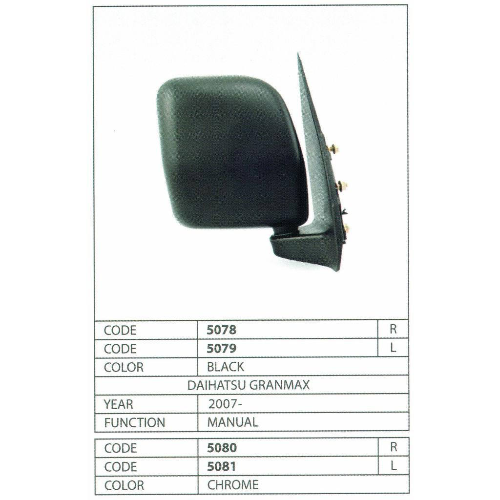 5078 79 SPION DAIHATSU GRANMAX RH LH KANAN KIRI MANUAL 5078 79 SPION DAIHATSU GRANMAX RH LH KANAN KIRI MANUAL