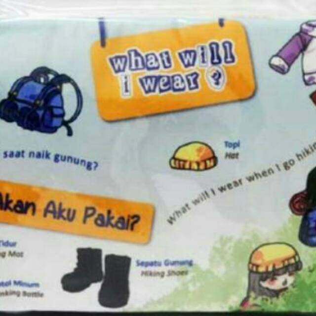 Buku Bantal / Softbook : Apa yang akan aku pakai? / What Will I Wear